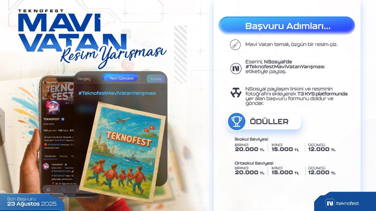 Teknofest'te mavi Vatan ve resim yarışması makalesi